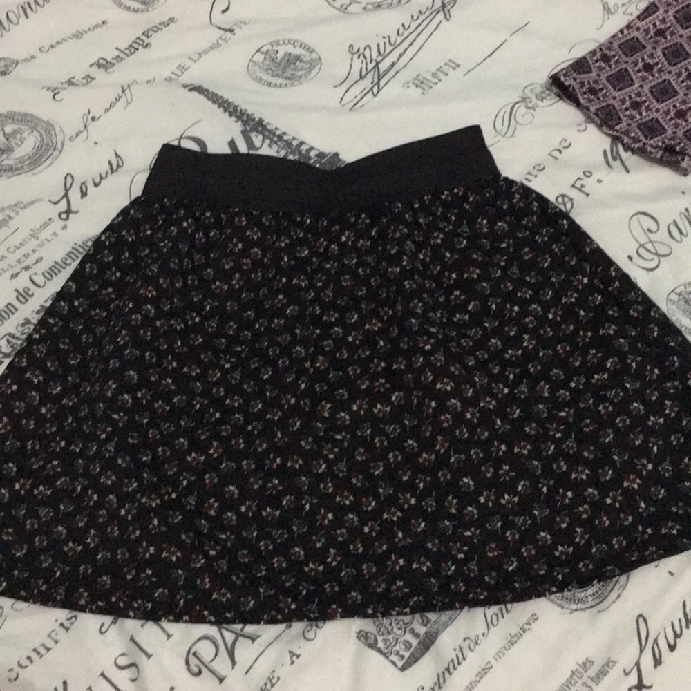 quilted skater skirt